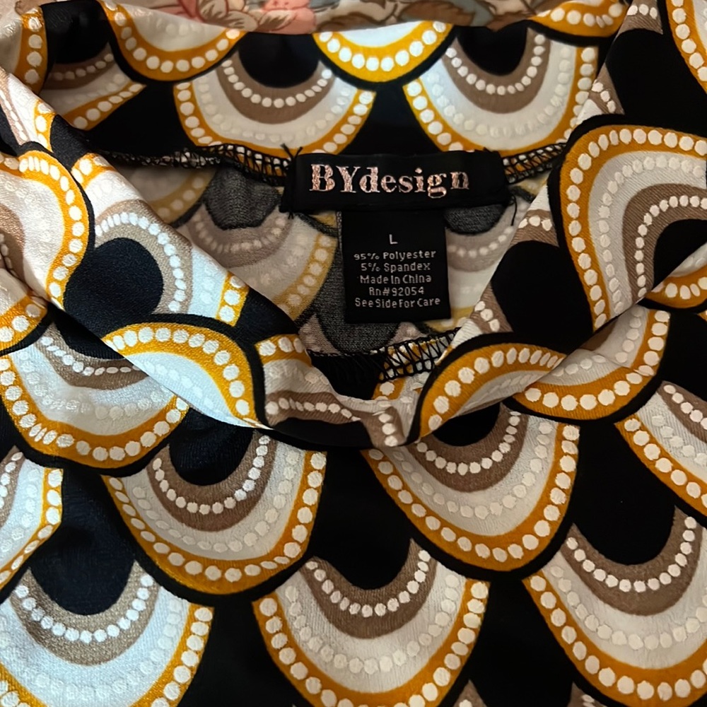 BYdesign Womens Top/ Polyester Spandex/ Large